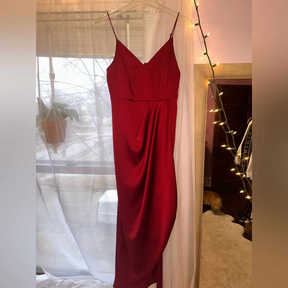 Express dress red size 4 worn once